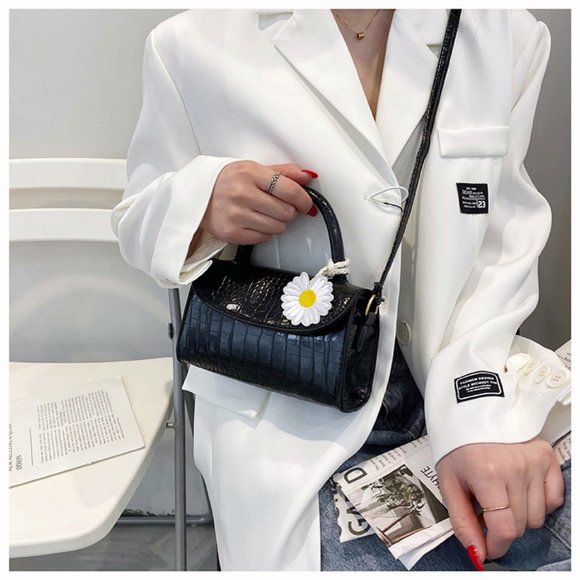 Crocodile pattern small bag new simple single shoulder bag - Picture 7 of 9